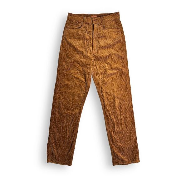 Free People x MOTHER High-Waisted Study Hover Cord Jeans Deep In The Valley - Picture 3 of 14